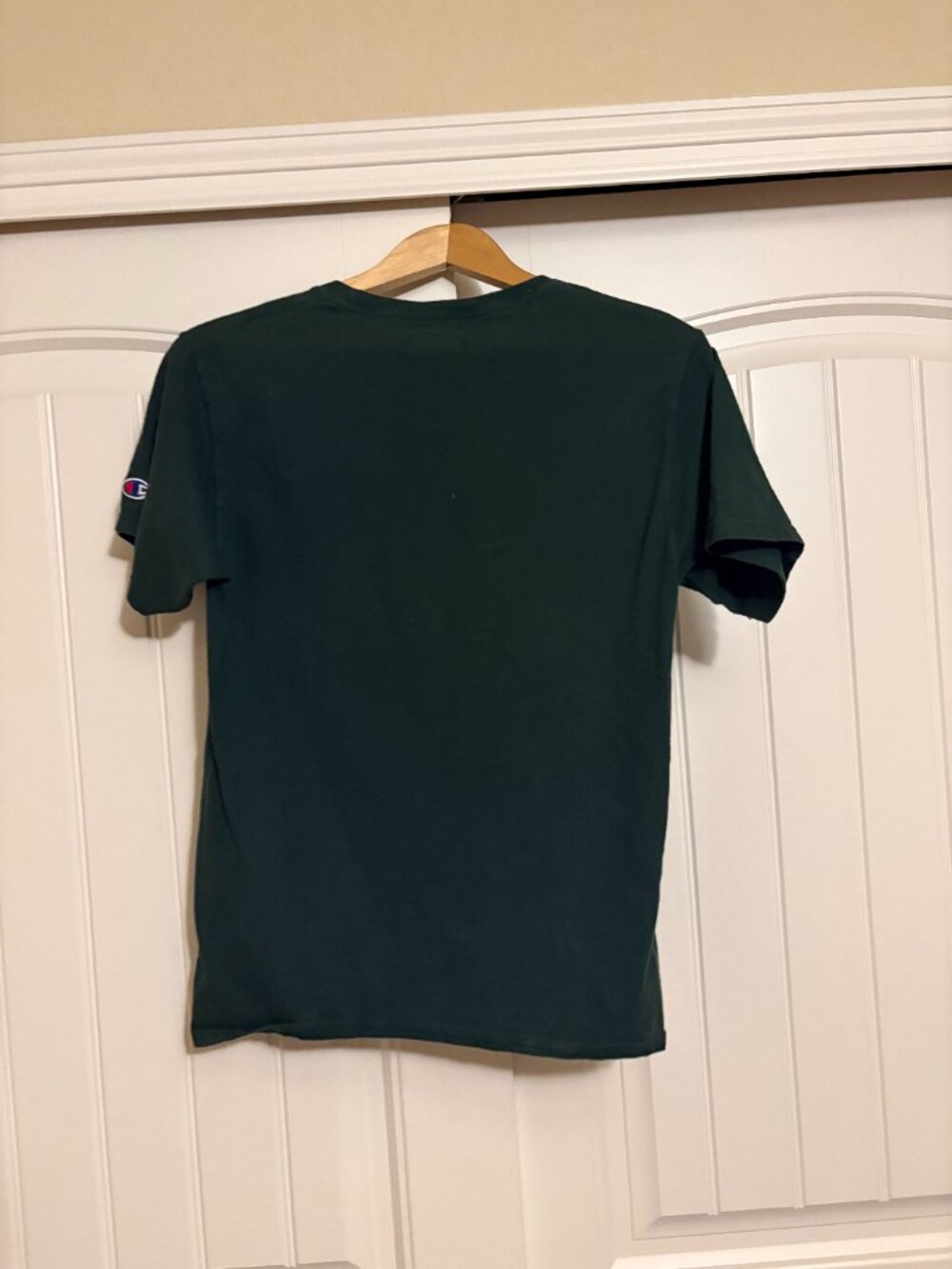 Colorado State University Rams T Shirt  Small Green Champion Short Sleeve Cotton - Picture 3 of 3